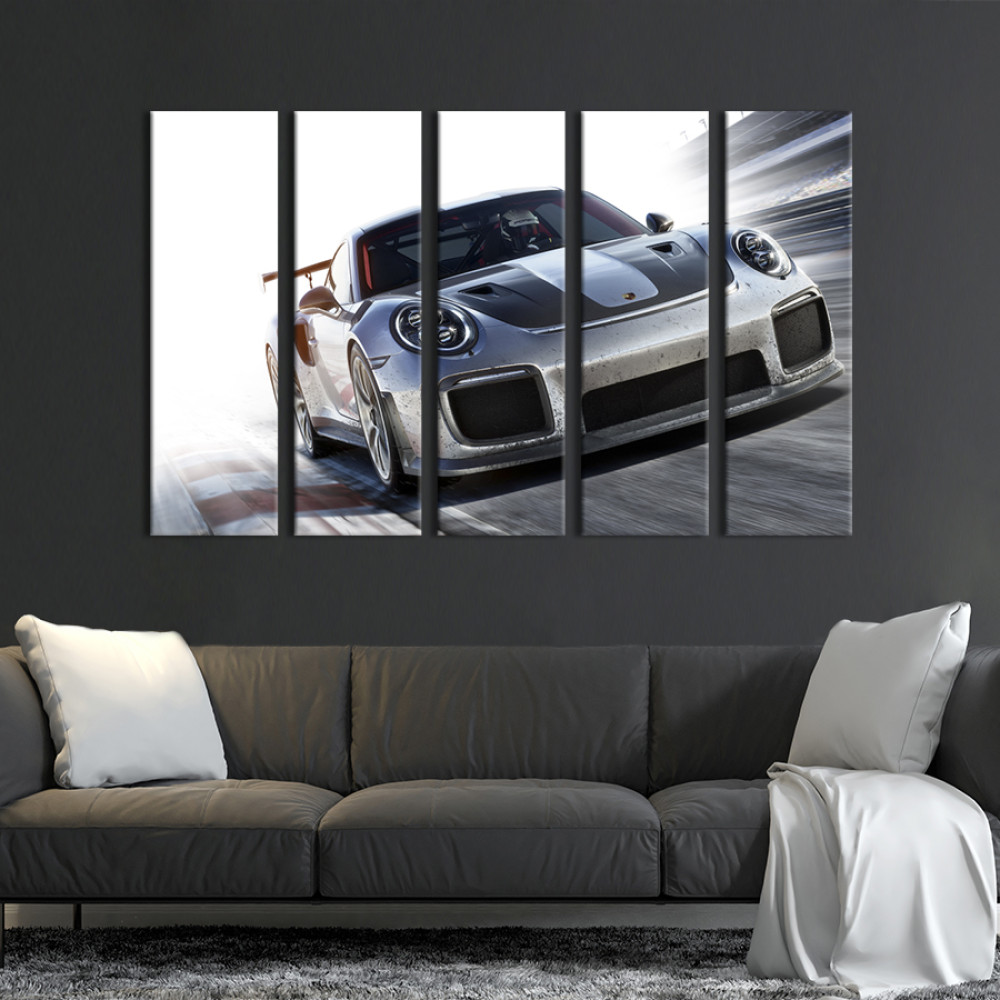 Картина Стильний спортивний Porsche 911 GT2 RS 87x50 см (1285-51)