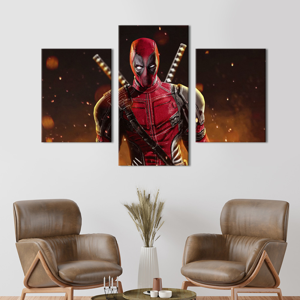 Картина на полотні Deadpool 66x40 см (700-32)