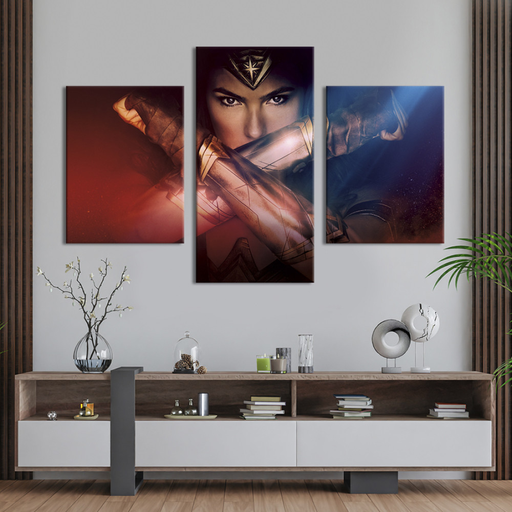 Картина Діана з фільму Wonder Woman 141x90 см (1414-32)