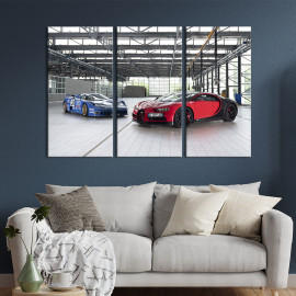 Картина Стильні Bugatti Campogalliano в гаражі 78x48 см (1308-31)