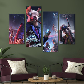 Картина Комп'ютерна гра Watch Dogs: Legion 89x56 см (1527-42)