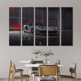Картина Розкішний сірий Lamborghini 87x50 см (1263-51)