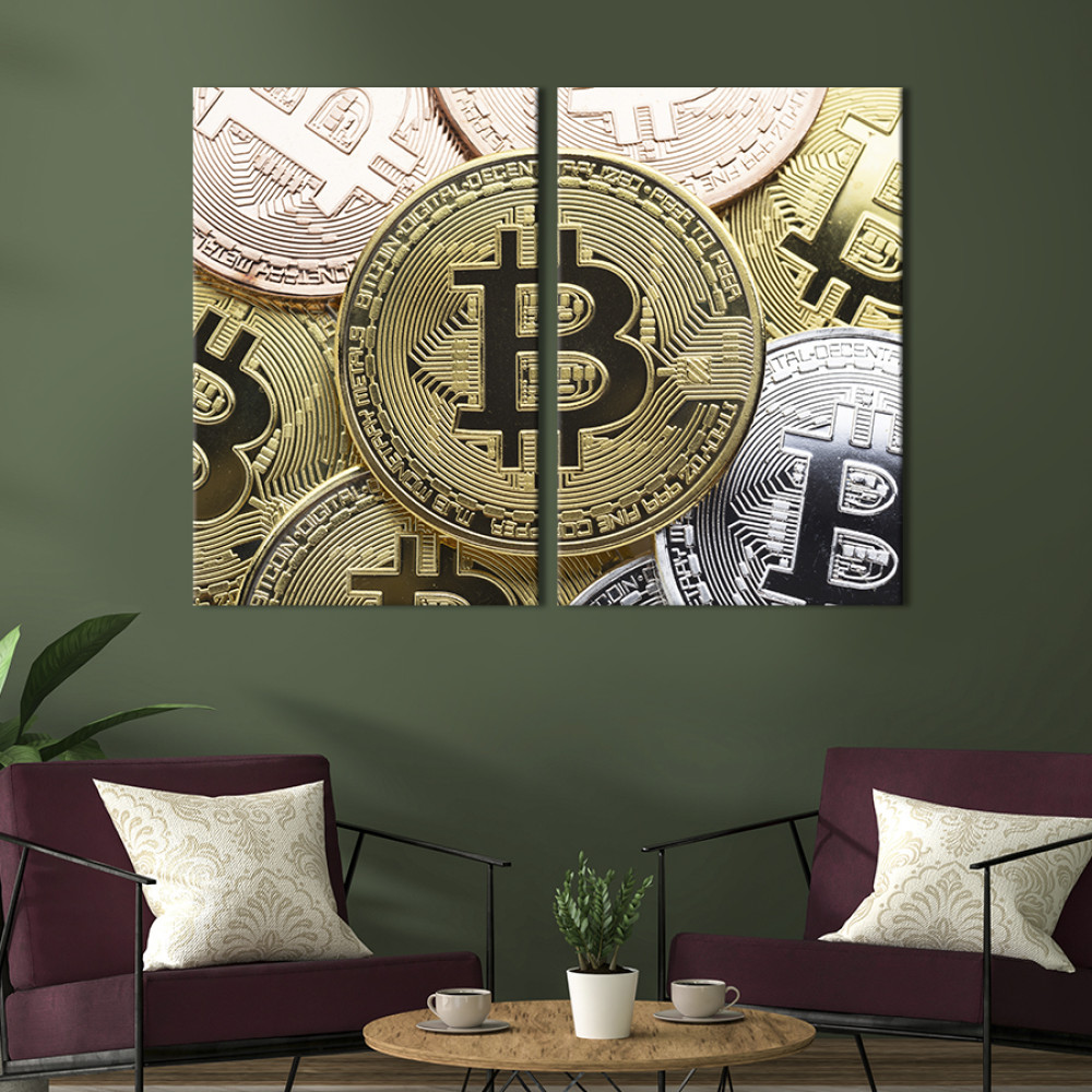 Картина Bitcoin 165x122 см (537-2)