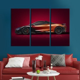 Картина Авто McLaren 765LT Strata з дивовижним забарвленням 78x48 см (1377-31)