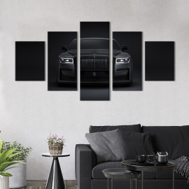 Картина Колекційне авто Rolls-Royce Black Badge Ghost 112x54 см (1276-52)