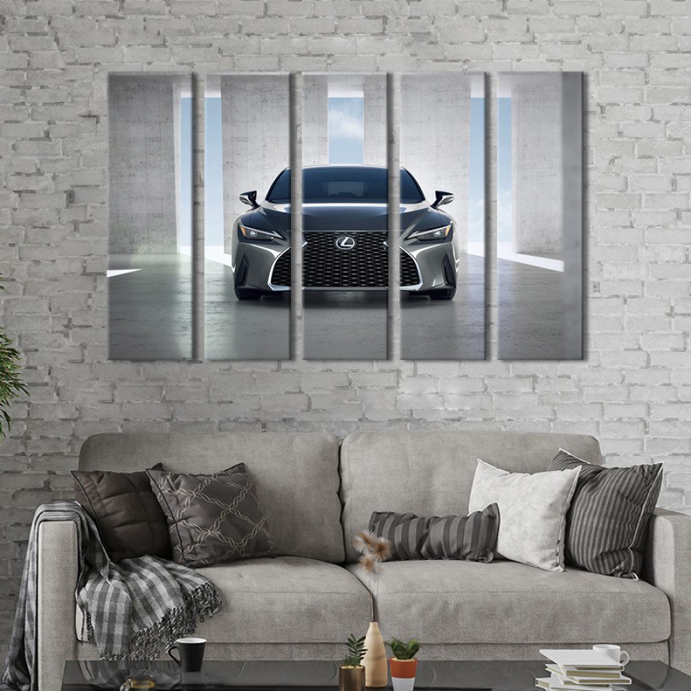 Картина Блискучий сірий Lexus IS250 132x80 см (1270-51)