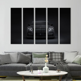 Картина Дороге колекційне авто Rolls-Royce Black Badge Ghost 87x50 см (1276-51)