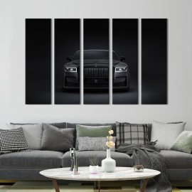 Картина Дороге колекційне авто Rolls-Royce Black Badge Ghost 87x50 см (1276-51)
