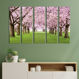 Картина Алея квітучих сакур 87x50 см (571-51)