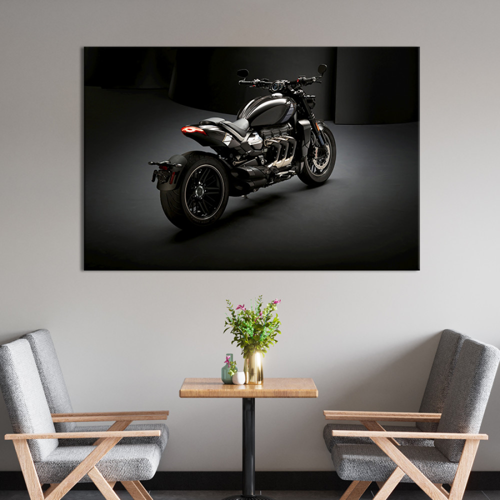 Картина Мотоцикл-монстр Triumph Rocket 3 51x34 см (1407-1)