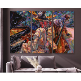 Картина Музиканти 78x48 см (M3_M_258)