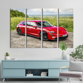 Картина Люксове авто Porsche Taycan 89x53 см (1386-41)