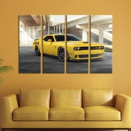 Картина Крутий автомобіль Dodge Challenger 89x53 см (1312-41)