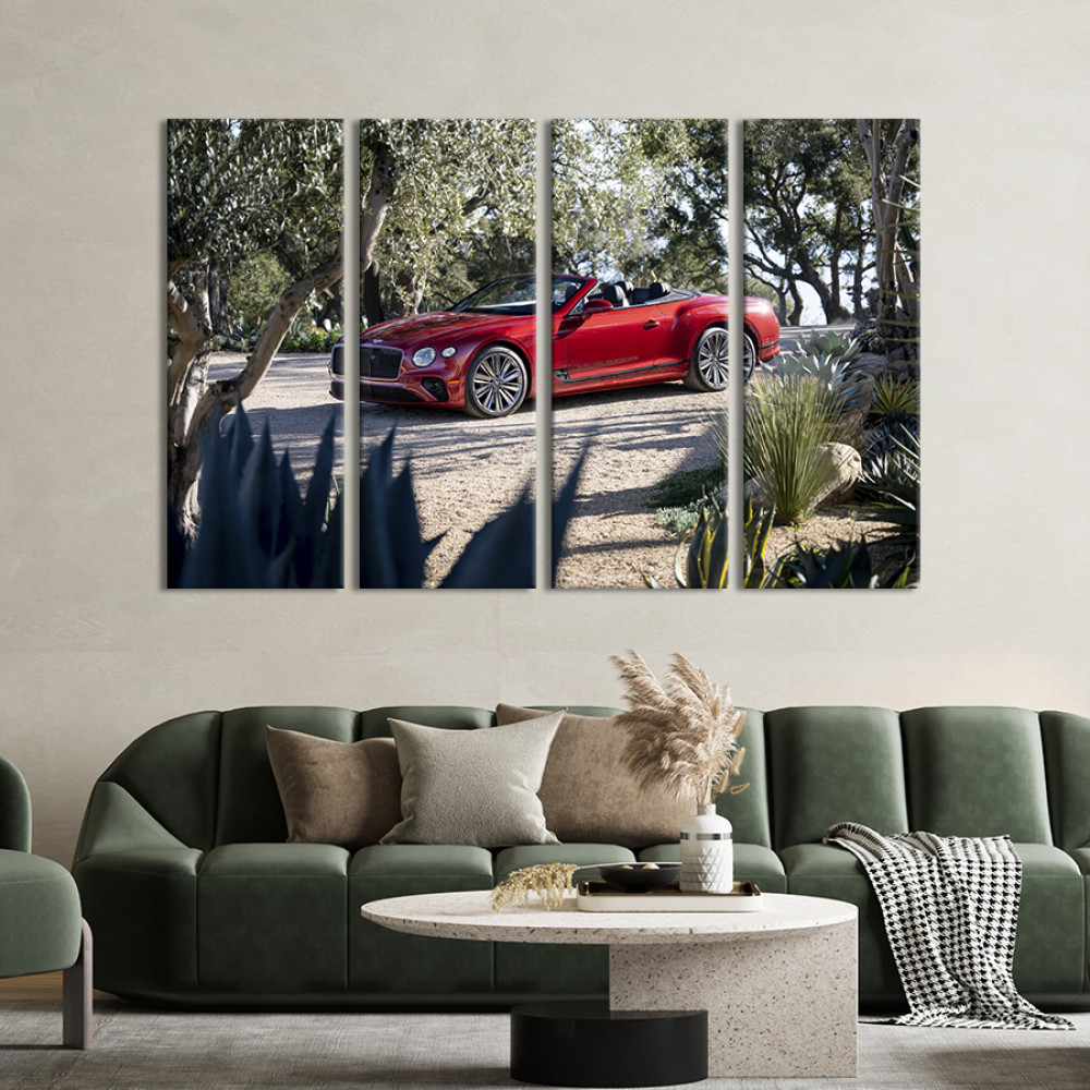 Картина Bentley Continental GT з відкритим верхом 149x93 см (1283-41)