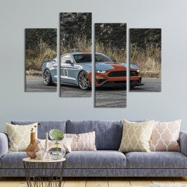 Картина Потужний автомобіль Mustang Roush Stage 89x56 см (1253-42)