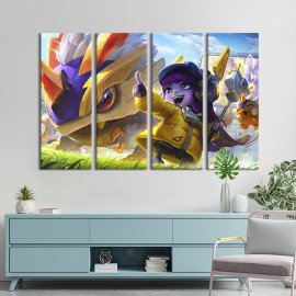 Картина Яскравий постер League of Legends 89x53 см (1462-41)