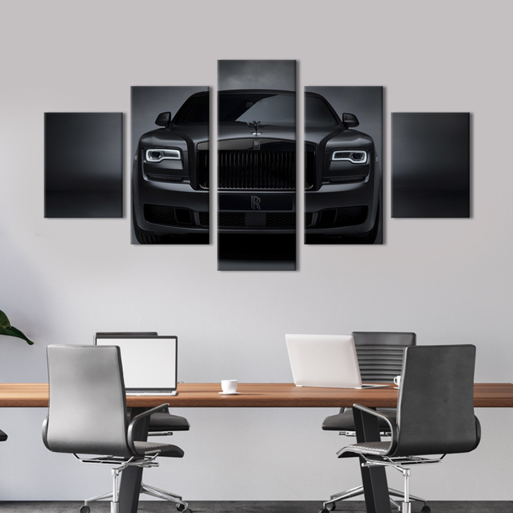 Картина Ефектний чорний Rolls-Royce 112x54 см (1396-52)
