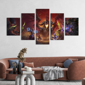 Картина Персонаж гри World of Warcraft Оніксия 112x54 см (655-52)