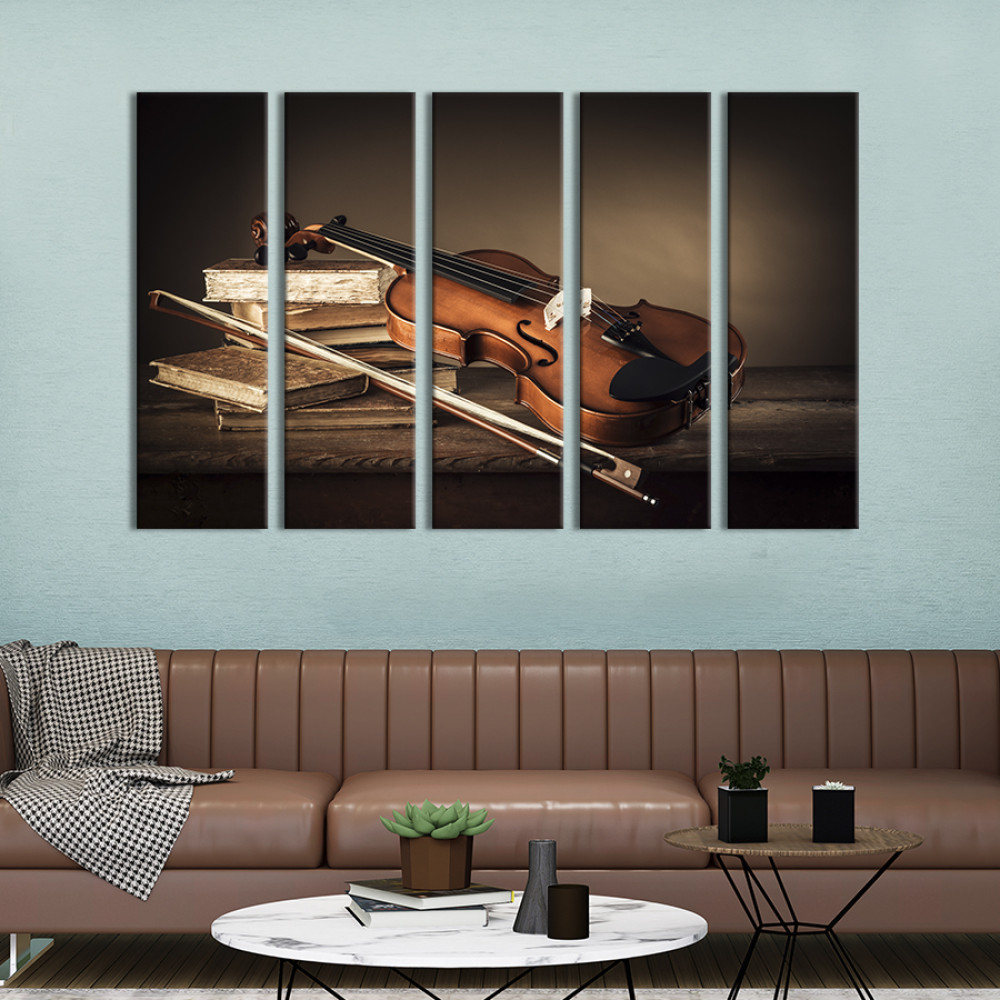 Картина Скрипка і смичок 87x50 см (508-51)