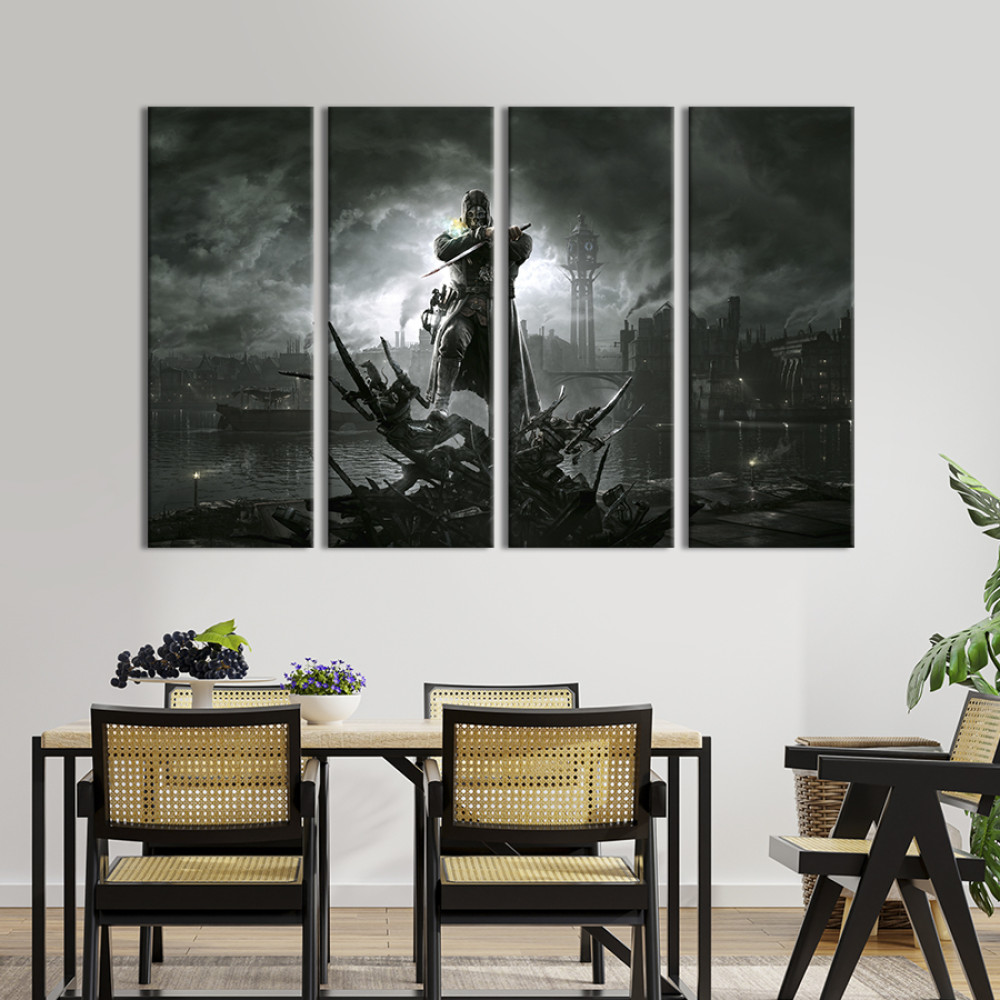 Картина Герой гри Dishonored Корво Аттано 89x53 см (1436-41)