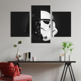Картина на полотні Star Wars poster Darth Vader and Stormtrooper 66x40 см (748-32)