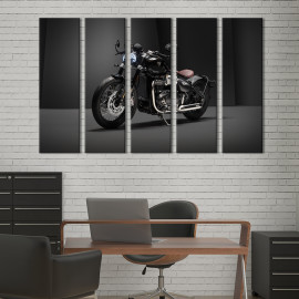 Картина Потужний байк Triumph Bobber Bonneville 87x50 см (1406-51)