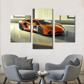Картина Сучасний гіперкар Lamborghini Aventador 66x40 см (1333-32)