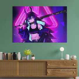 Картина на полотні Cyberpunk anime girl 51x34 см (693-1)