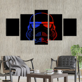 Картина Шолом штурмовика зі Star Wars 112x54 см (1511-52)