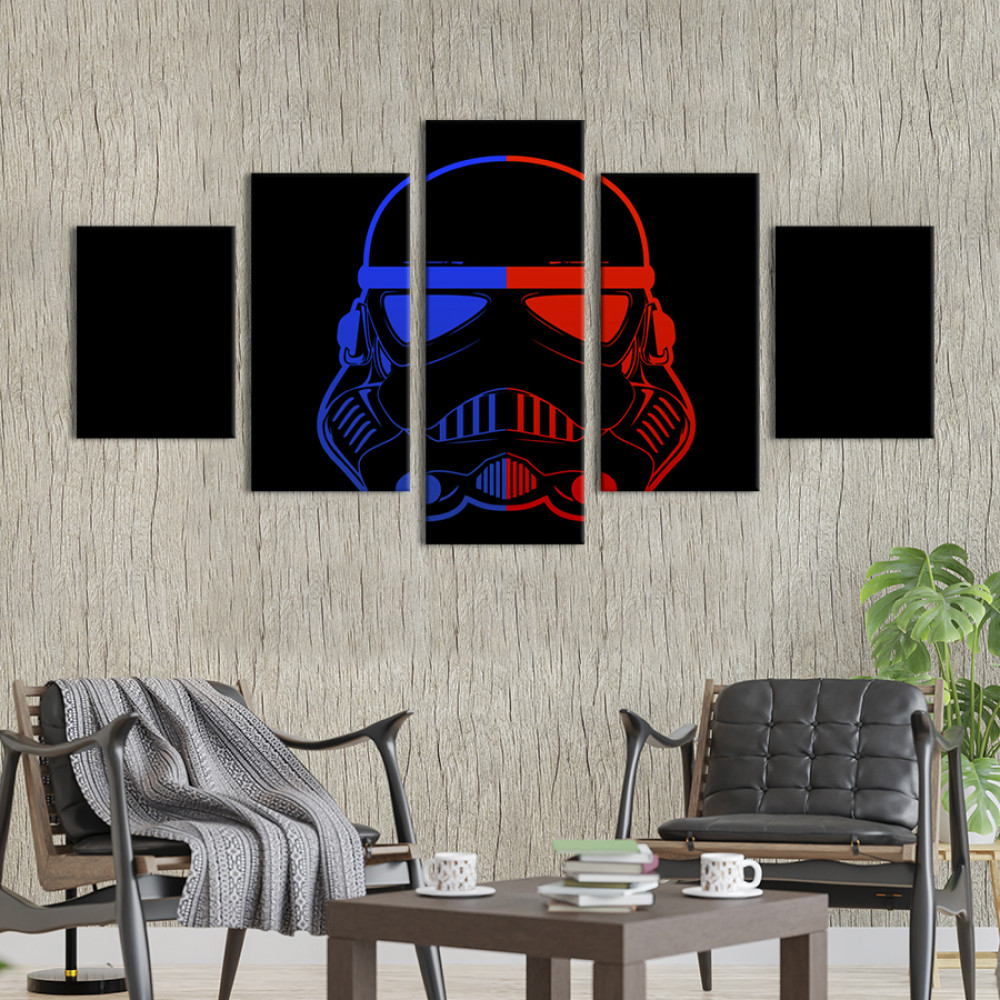 Картина Шолом штурмовика зі Star Wars 112x54 см (1511-52)