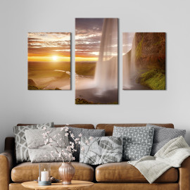 Картина Пейзаж з водоспадом 66x40 см (575-32)