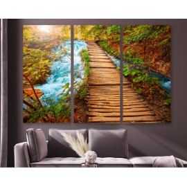 Картина Блакитний водоспад 78x48 см (M3_M_565)