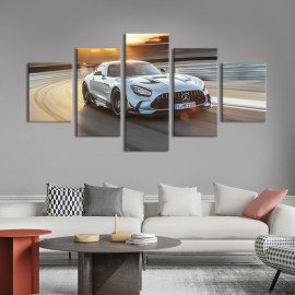 Картина Приголомшливий спорткар Mercedes-AMG GT Black Series 112x54 см (1365-52)