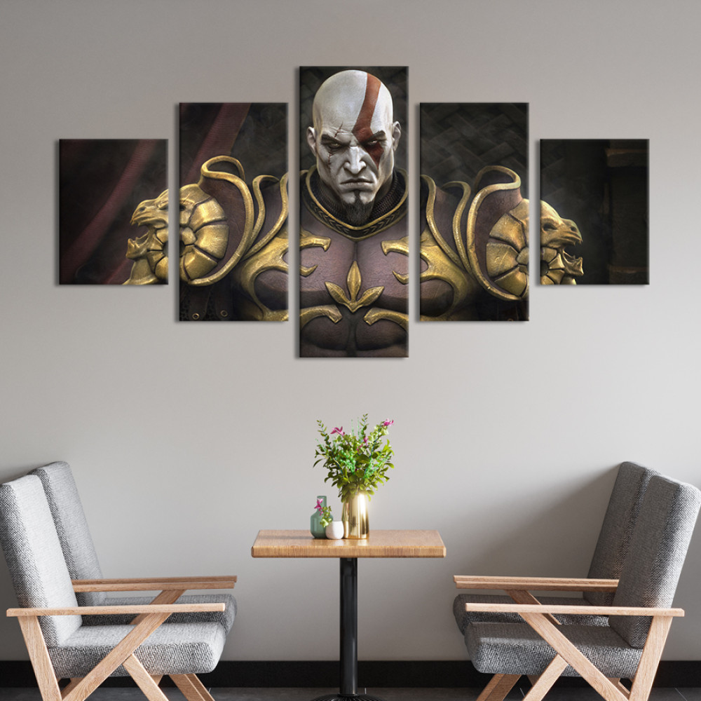 Картина Кратос - герой серії ігор God of War 112x54 см (1498-52)