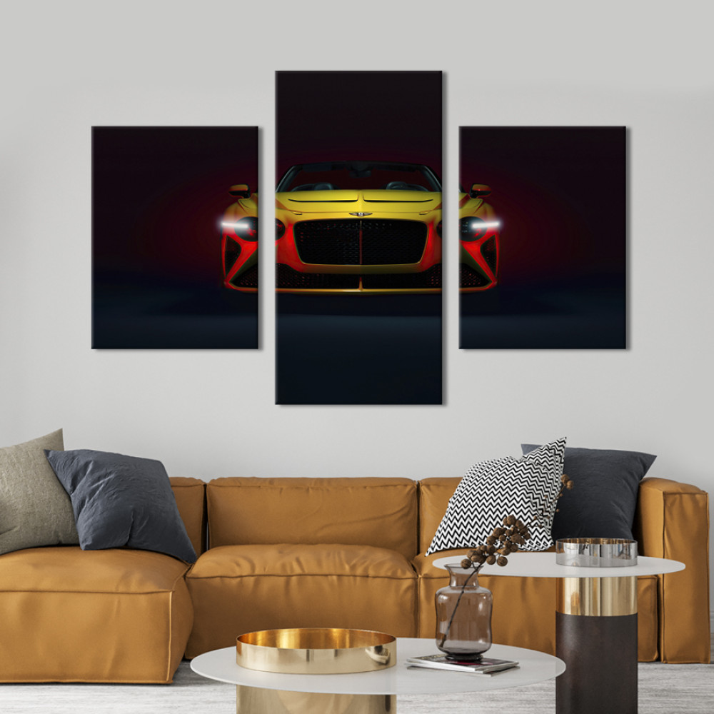 Картина Bentley Mulliner Bacalar в яскравих кольорах 66x40 см (1289-32)