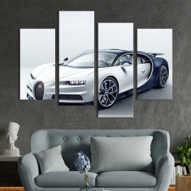 Картина Крутий автомобіль Bugatti Chiron 89x56 см (119-42)