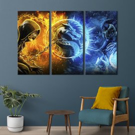 Картина Sub Zero / Scorpion 156x100 см (1507-31)