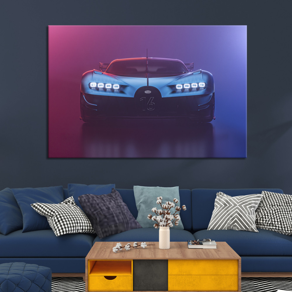 Картина Авто Bugatti Chiron Vision GT 51x34 см (1304-1)