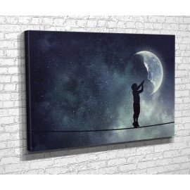 Картина Хлопчик і місяць 51x34 см (876)