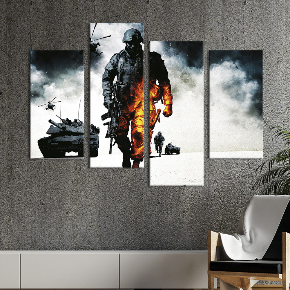 Картина Культова гра Battlefield: Bad Company 149x106 см (1461-42)