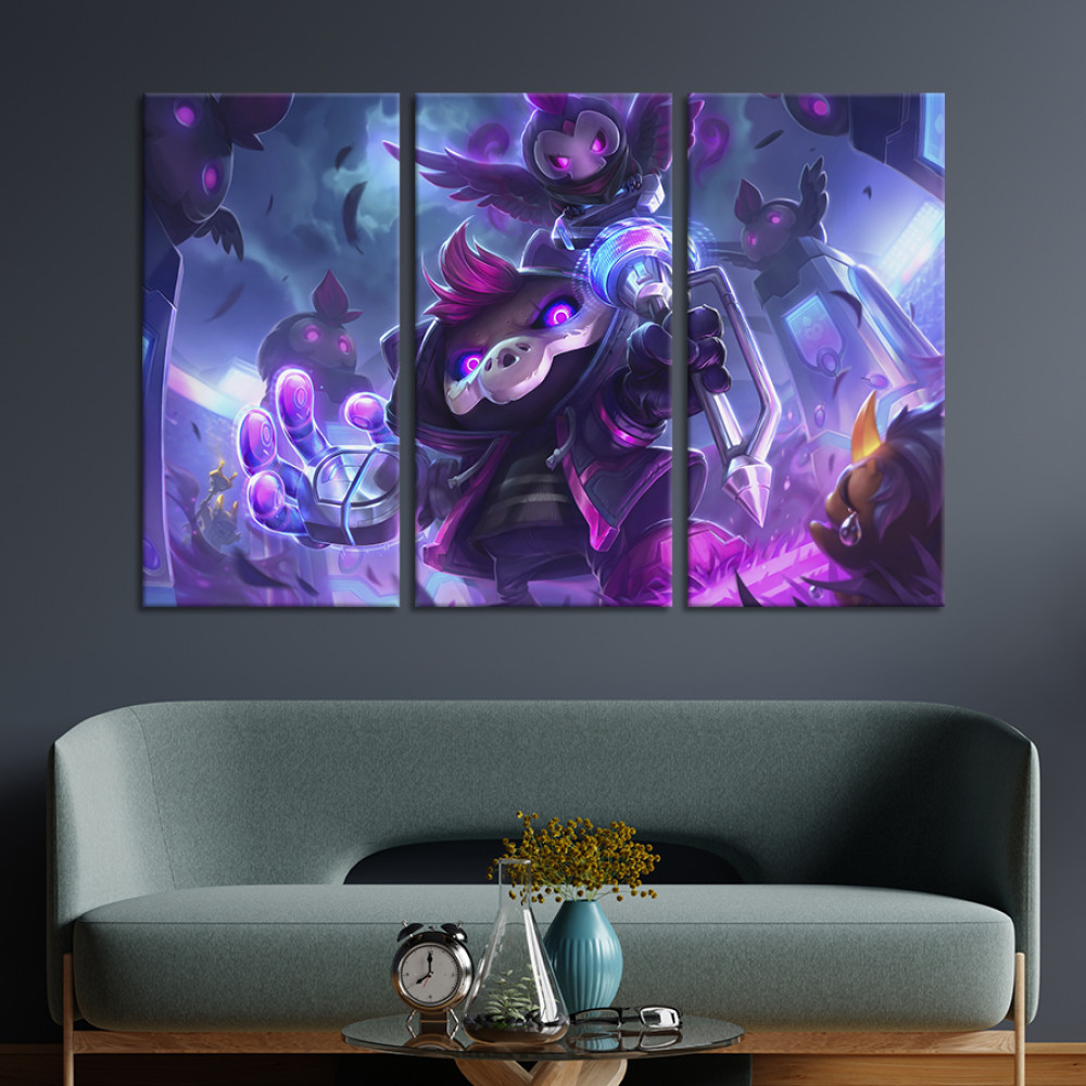 Картина Маленький злісний Вейгар, League of Legends 78x48 см (1524-31)