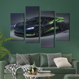 Картина Незвичайний автомобіль McLaren GT Verdant Theme 89x56 см (1358-42)