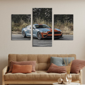 Картина Спортивний автомобіль Mustang Roush Stage 66x40 см (1253-32)