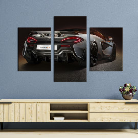 Картина Темний McLaren 570S 66x40 см (1351-32)