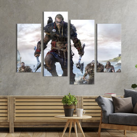 Картина Ейвор - лютий вікінг з Assassin’s Creed Valhalla 89x56 см (1523-42)