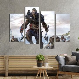Картина Ейвор - лютий вікінг з Assassin’s Creed Valhalla 89x56 см (1523-42)
