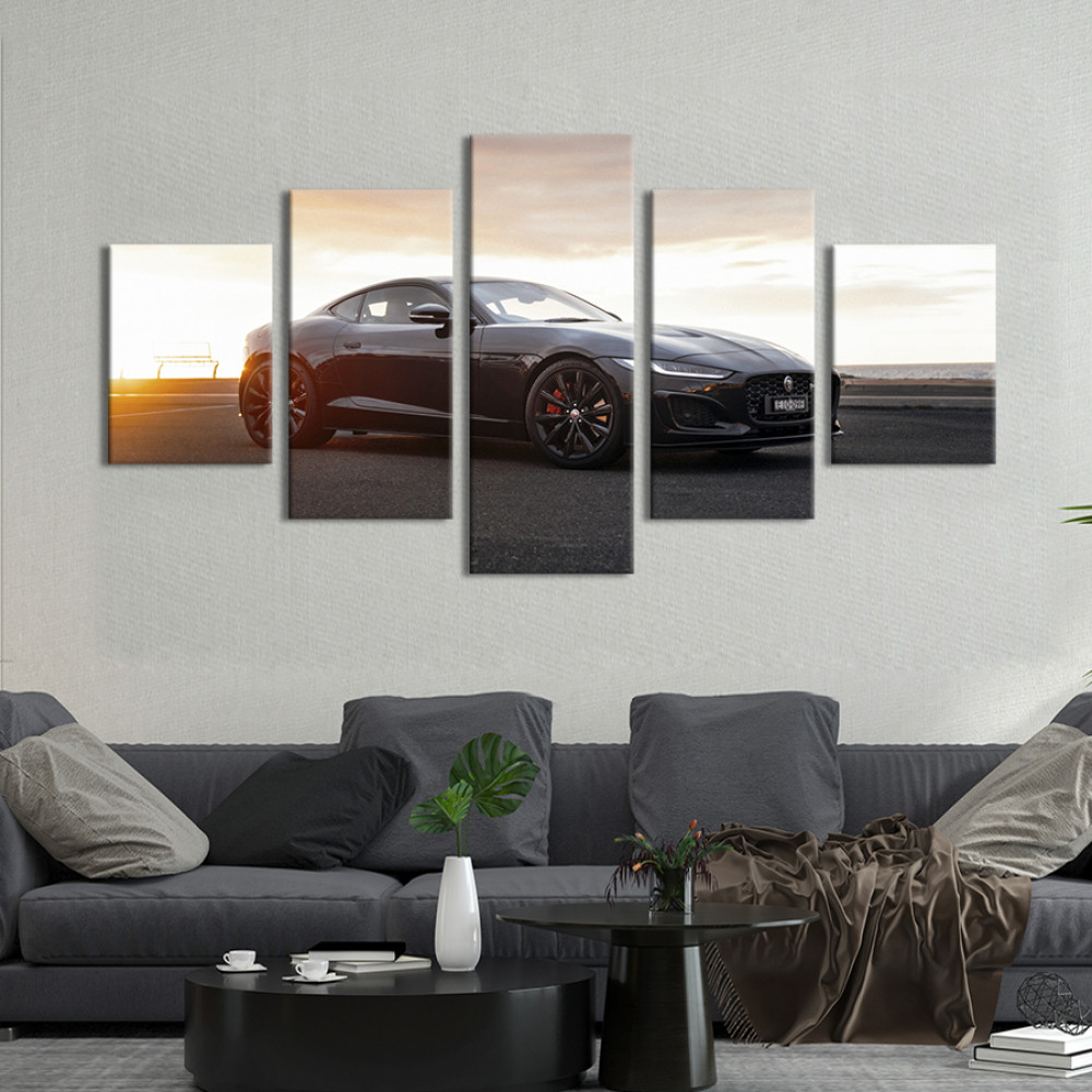 Картина Суперкар Jaguar F-Type 112x54 см (1330-52)