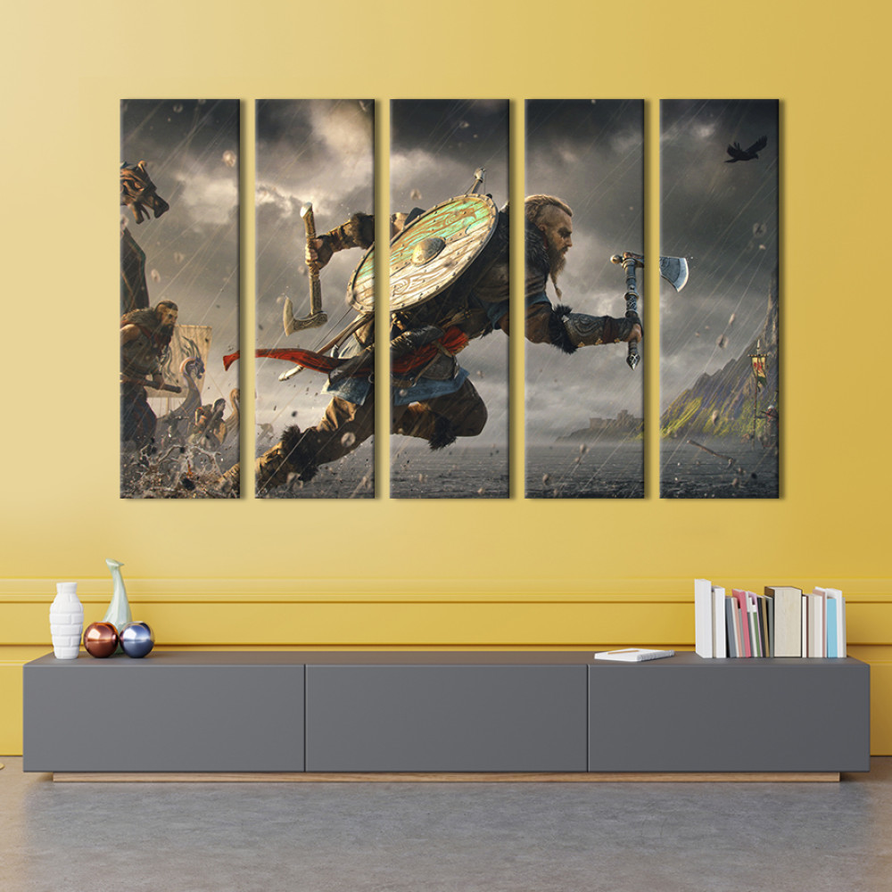 Картина Ейвор, герой гри Assassin's Creed: Valhalla 132x80 см (1458-51)