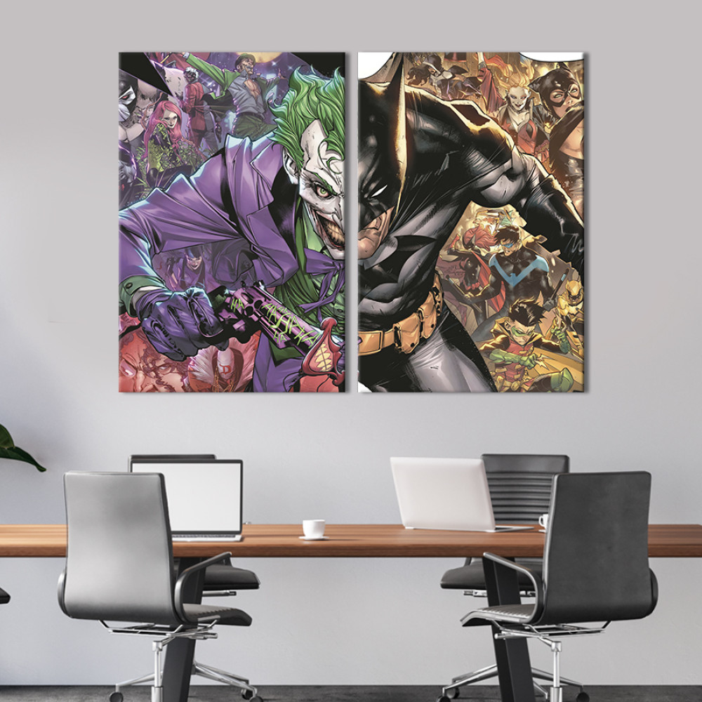 Картина Batman and Joker 165x122 см (690-2)