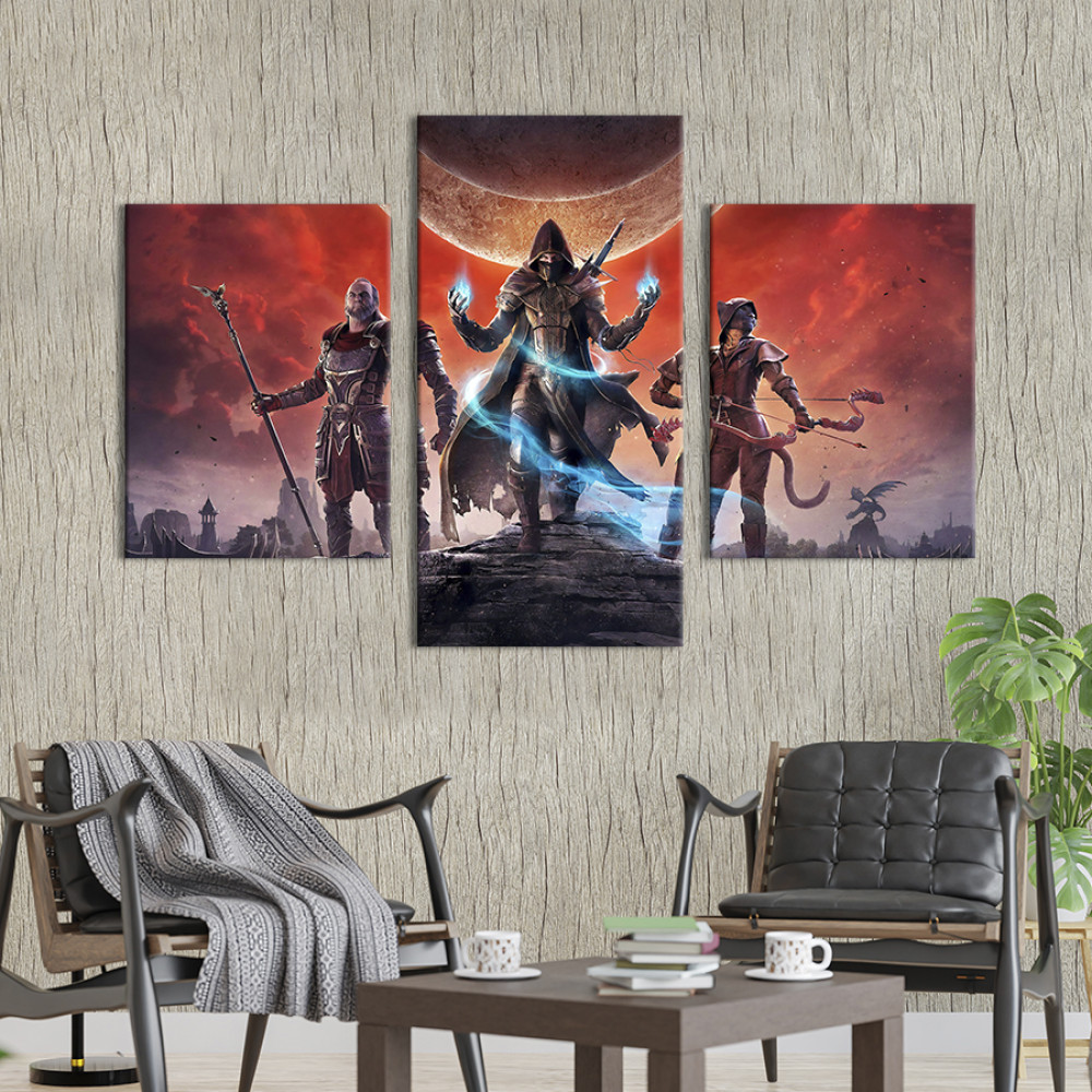 Картина Персонажі гри The Elder Scrolls 66x40 см (1519-32)